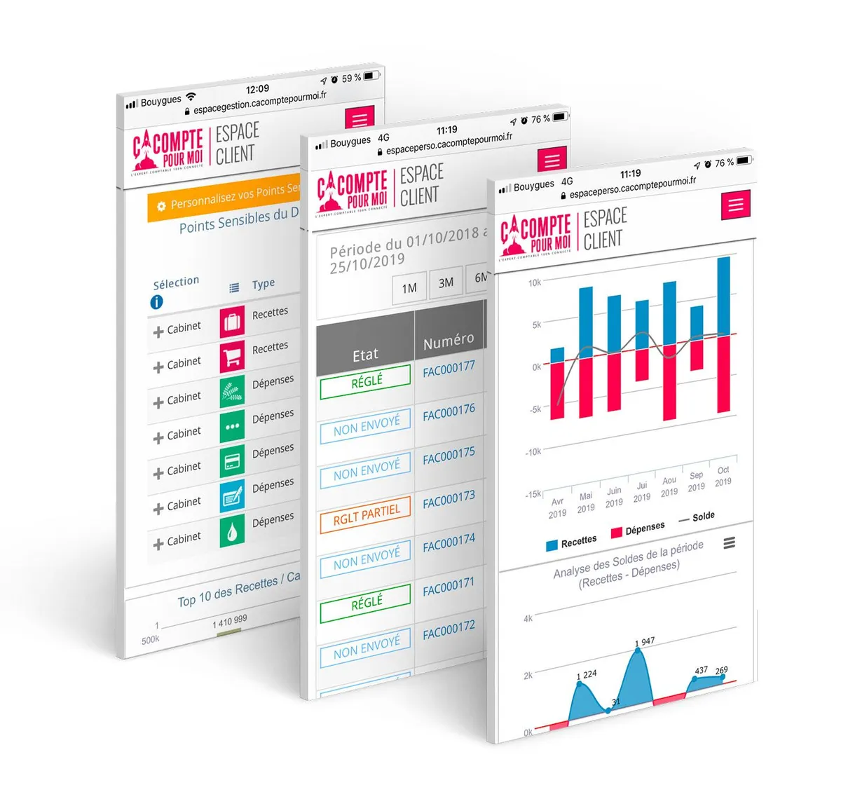 Ca Compte Pour Moi : test de l'interface de ce expert-comptable en ligne pour entreprise