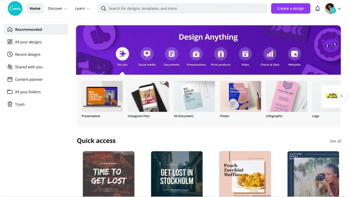 Canva : test de l'interface de ce logiciel de graphisme / design pour entreprise