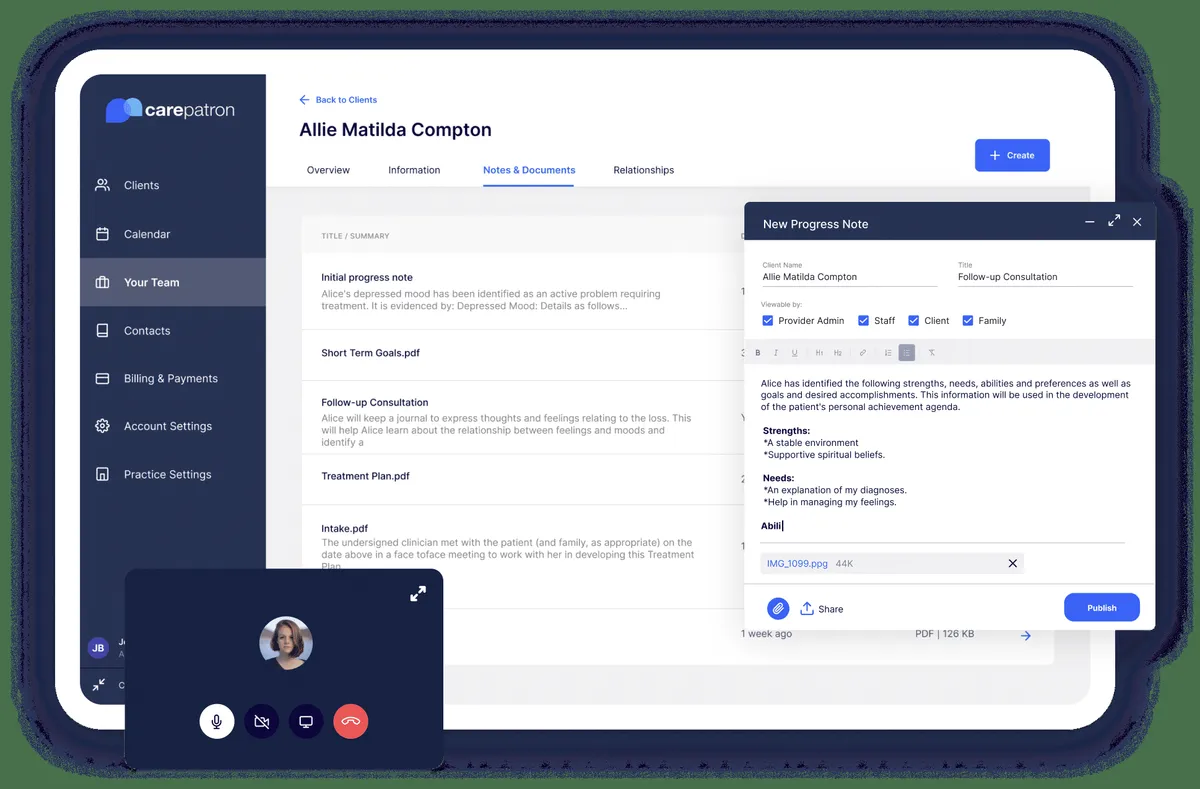 Carepatron : test de l'interface de ce logiciel pour hôpital pour entreprise Carepatron : test de l'interface de ce logiciel pour hôpital pour entreprise