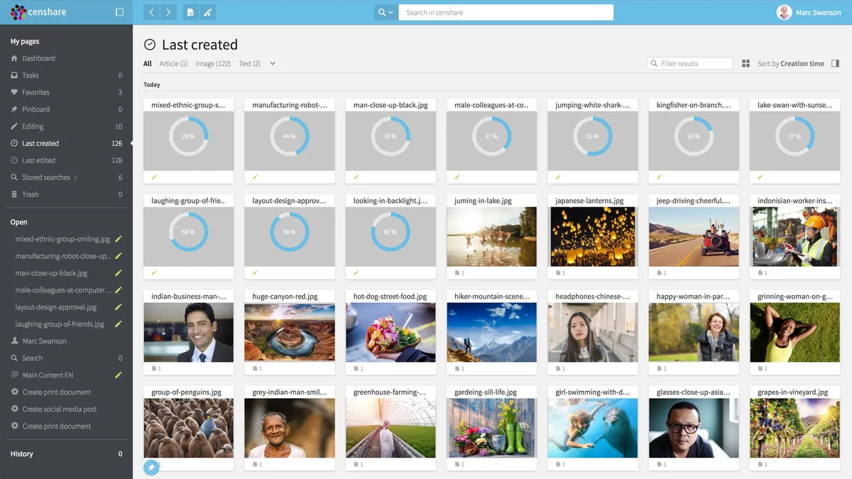 Censhare : test de l'interface de ce logiciel de gestion de contenu d'entreprise pour entreprise Censhare : test de l'interface de ce logiciel de gestion de contenu d'entreprise pour entreprise