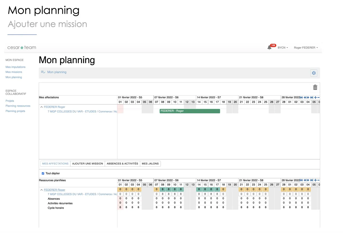 Cesar : test de l'interface de ce logiciel de gestion de portefeuille de projets pour entreprise Cesar : test de l'interface de ce logiciel de gestion de portefeuille de projets pour entreprise