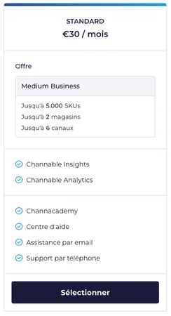 Channable : Tarifs Insights Channable : Tarifs Insights