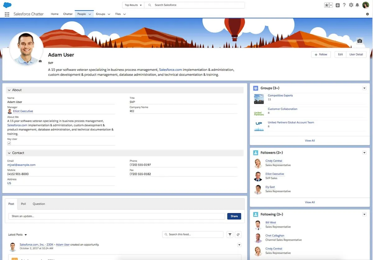 Salesforce Chatter : test de l'interface de ce logiciel de réseau social d'entreprise pour entreprise Salesforce Chatter : test de l'interface de ce logiciel de réseau social d'entreprise pour entreprise