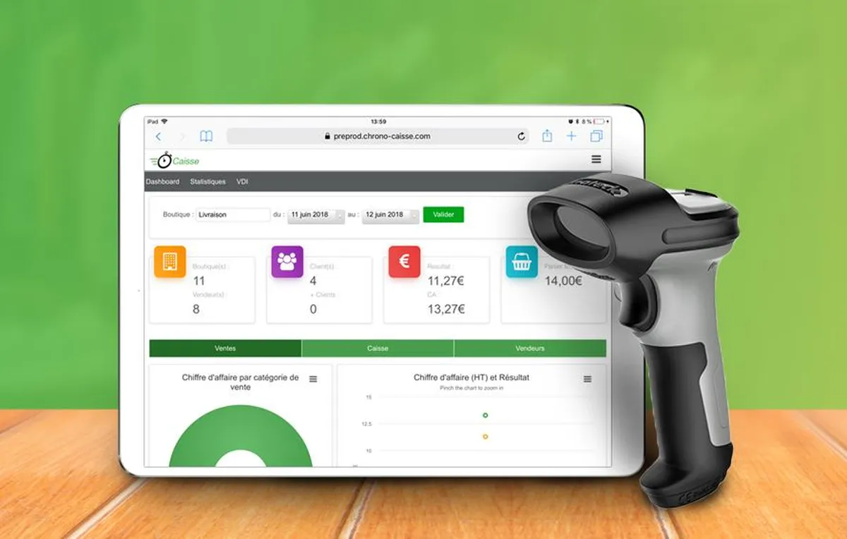 Chrono-Caisse : test de l'interface de ce logiciel de caisse et point de vente pour entreprise Chrono-Caisse : test de l'interface de ce logiciel de caisse et point de vente pour entreprise