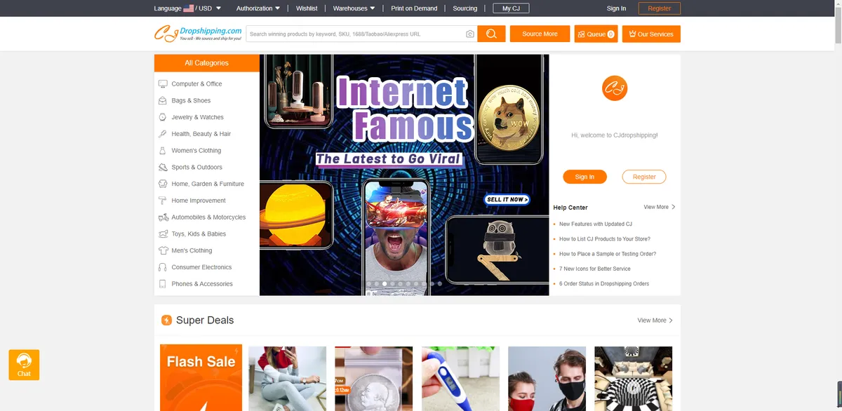 CJdropshipping : test de l'interface de ce logiciel de dropshipping pour entreprise CJdropshipping : test de l'interface de ce logiciel de dropshipping pour entreprise