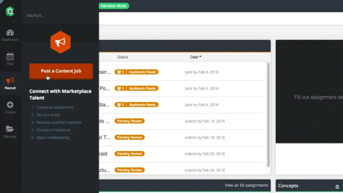 ClearVoice : test de l'interface de ce logiciel de marketing de contenu pour entreprise ClearVoice : test de l'interface de ce logiciel de marketing de contenu pour entreprise