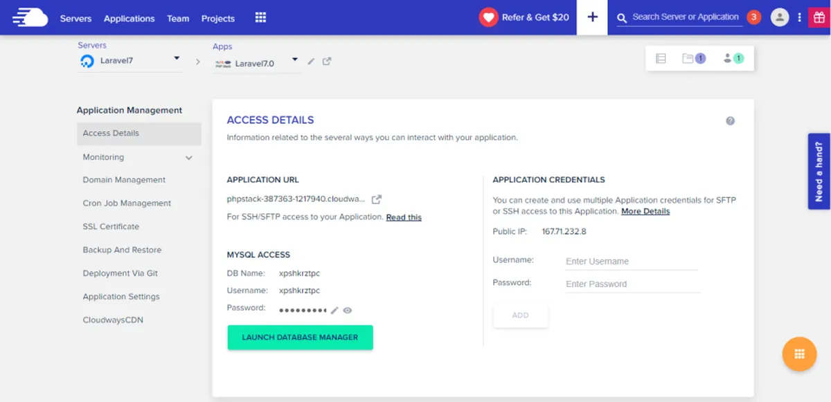Cloudways : test de l'interface de ce logiciel de gestion de serveurs pour entreprise Cloudways : test de l'interface de ce logiciel de gestion de serveurs pour entreprise