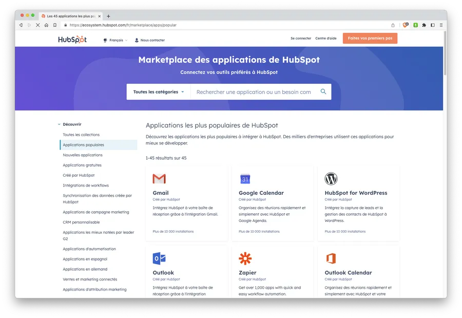 CMS Hub : la marketplace des intégrations tierces CMS Hub : la marketplace des intégrations tierces