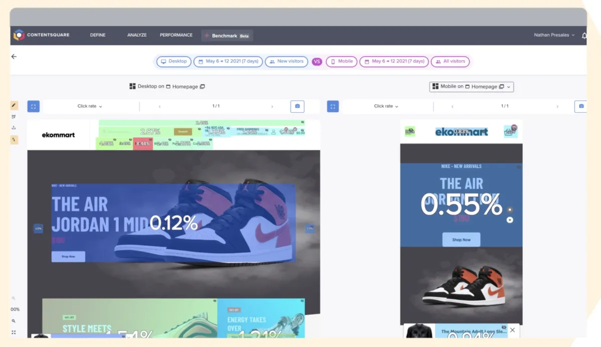 ContentSquare : test de l'interface de ce logiciel de marketing analytics pour entreprise ContentSquare : test de l'interface de ce logiciel de marketing analytics pour entreprise