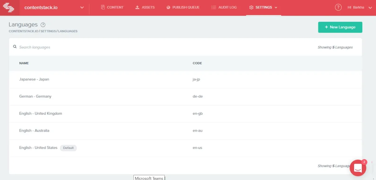 Contentstack : test de l'interface de ce logiciel de gestion de l'expérience digitale pour entreprise