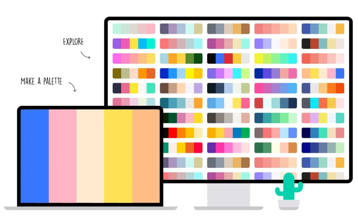 Coolors : test de l'interface de ce logiciel de palette de couleurs pour entreprise
