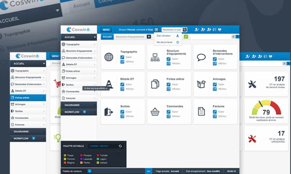 Coswin 8I : test de l'interface de ce logiciel GMAO / CMMS / maintenance préventive pour entreprise Coswin 8I : test de l'interface de ce logiciel GMAO / CMMS / maintenance préventive pour entreprise