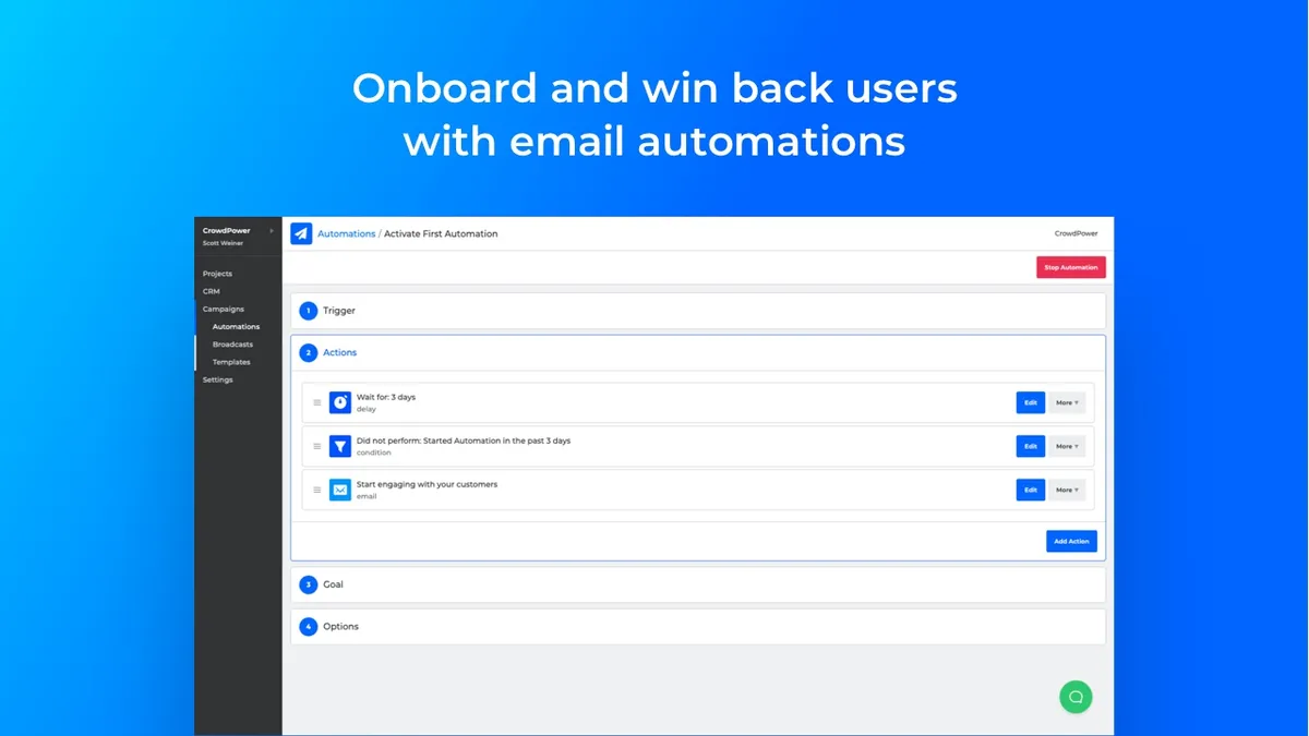 CrowdPower : test de l'interface de ce logiciel de marketing pour entreprise CrowdPower : test de l'interface de ce logiciel de marketing pour entreprise