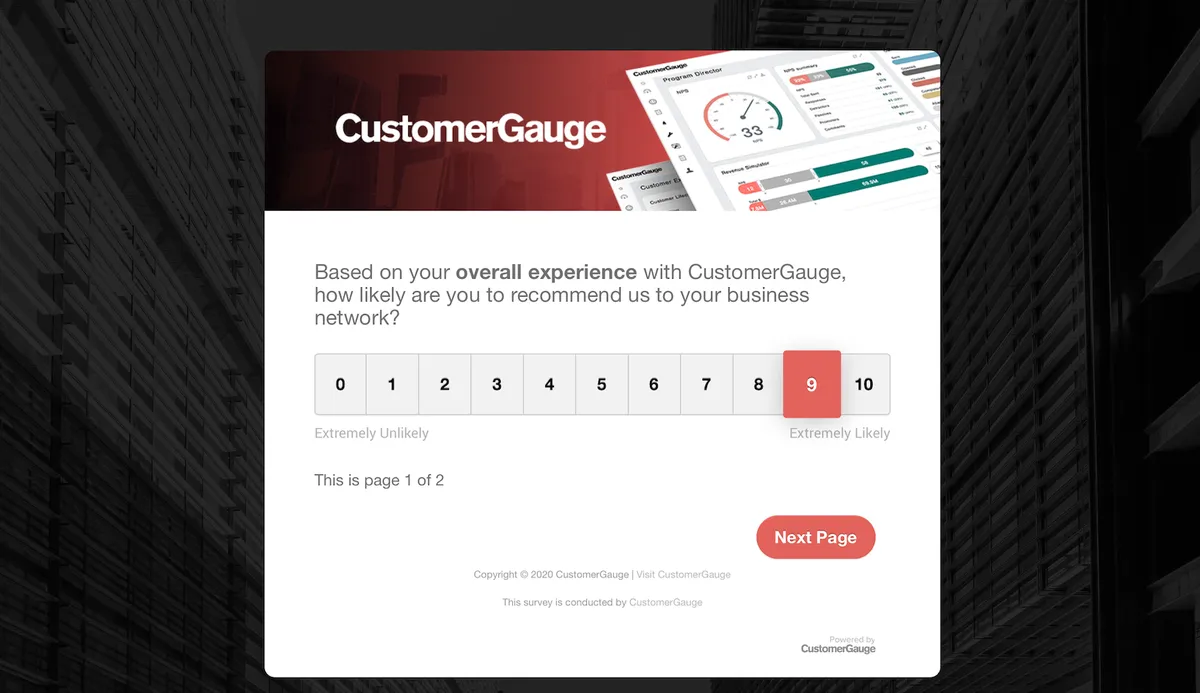 Customer Gauge : test de l'interface de ce logiciel de sales analytics pour entreprise