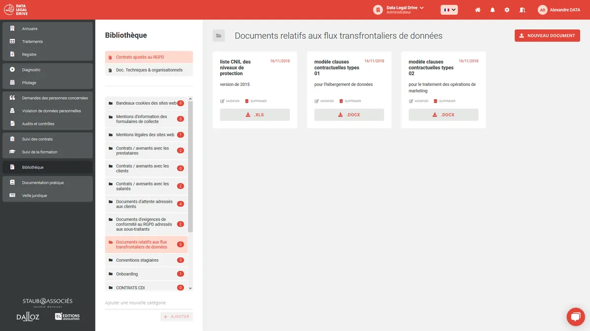 Data Legal Drive : test de l'interface de ce logiciel RGPD pour entreprise Data Legal Drive : test de l'interface de ce logiciel RGPD pour entreprise