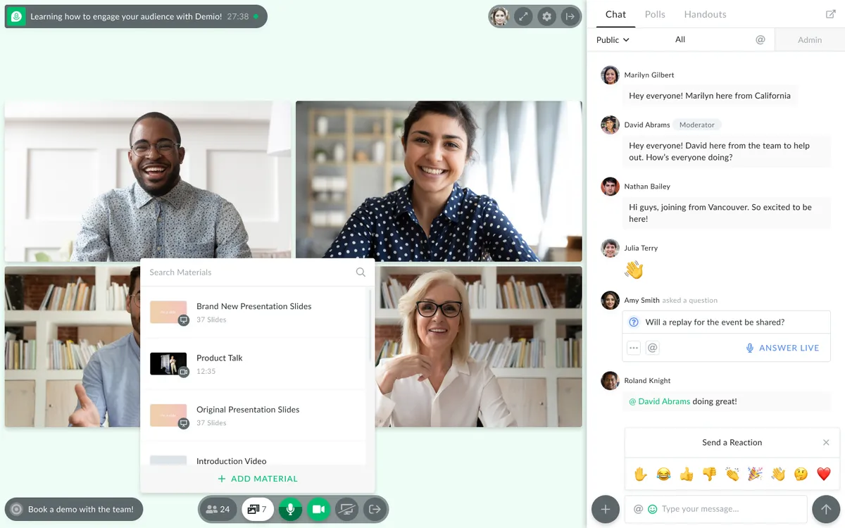 Demio : test de l'interface de ce logiciel de webinar pour entreprise Demio : test de l'interface de ce logiciel de webinar pour entreprise