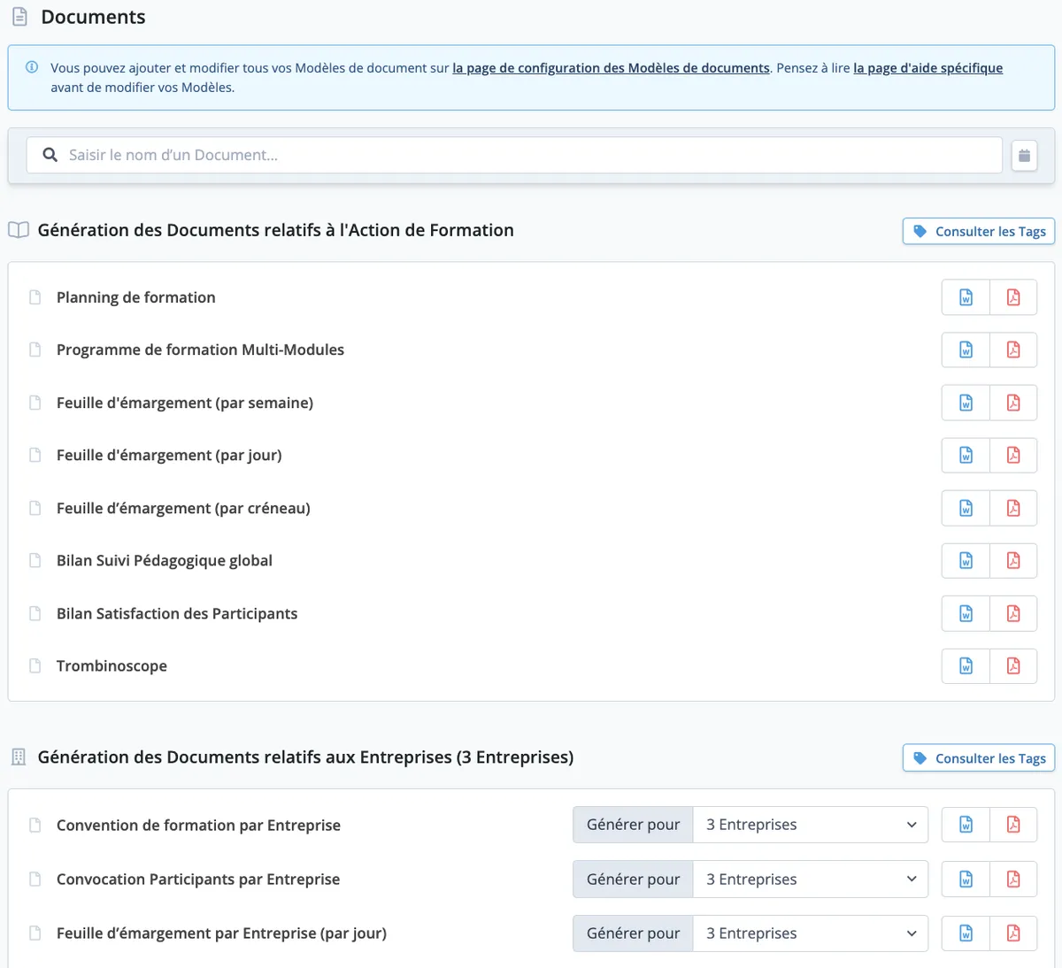 Dendreo : generation de documents Dendreo : generation de documents