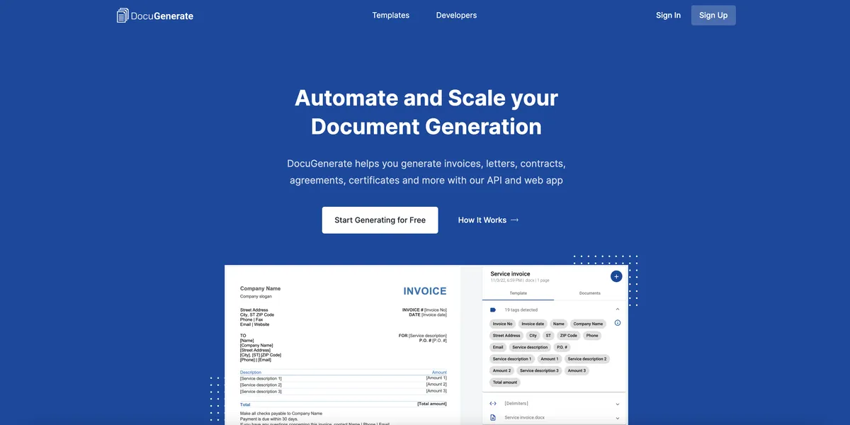 DocuGenerate : test de l'interface de ce logiciel GED pour entreprise