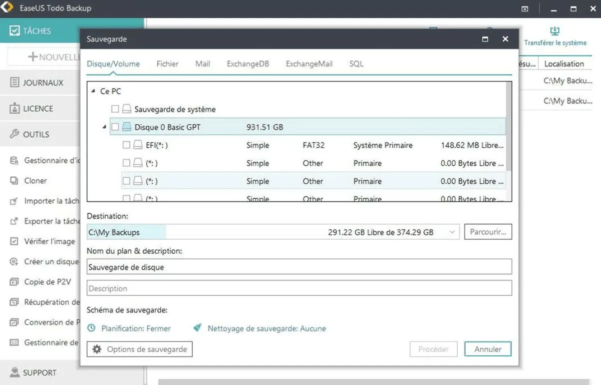 EaseUS Todo Backup : test de l'interface de ce logiciel de sauvegarde pour entreprise EaseUS Todo Backup : test de l'interface de ce logiciel de sauvegarde pour entreprise