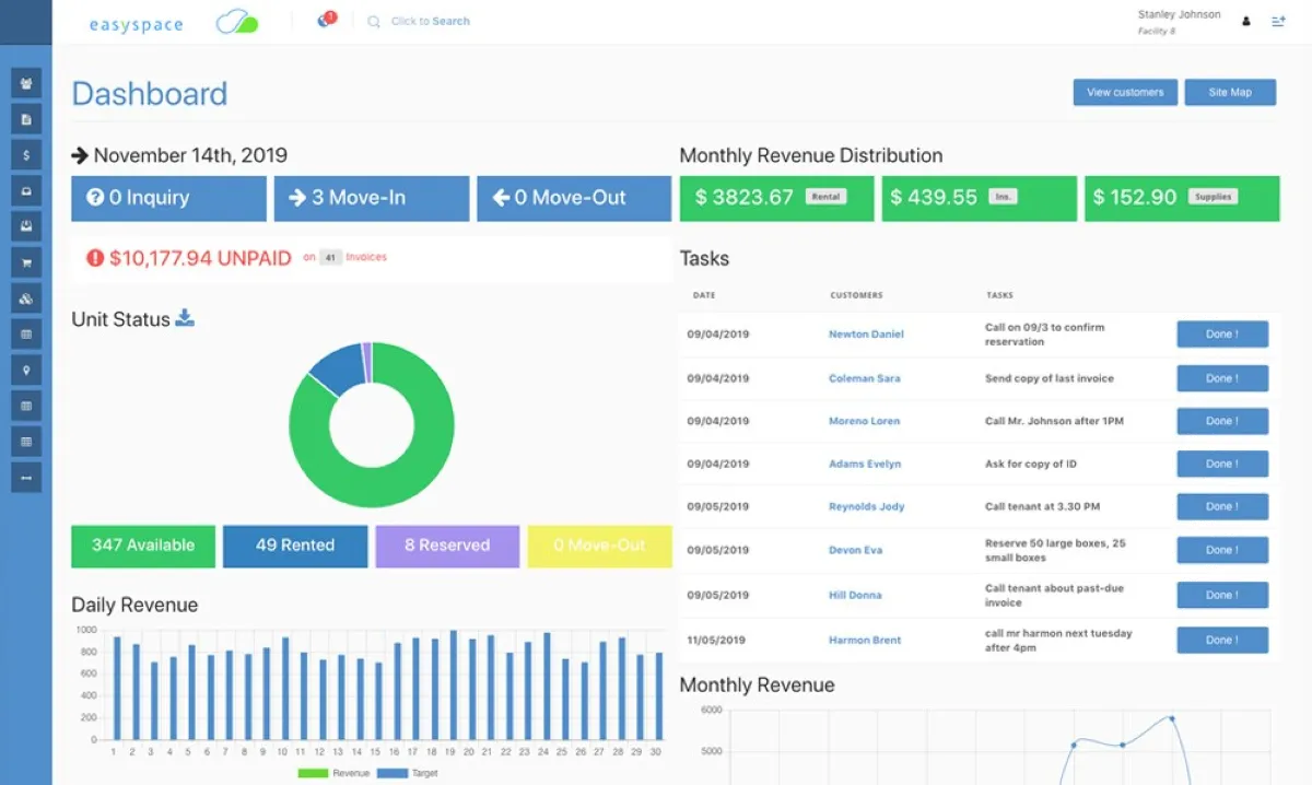 EasySpace Storage : test de l'interface de ce logiciel pour l'immobilier pour entreprise EasySpace Storage : test de l'interface de ce logiciel pour l'immobilier pour entreprise