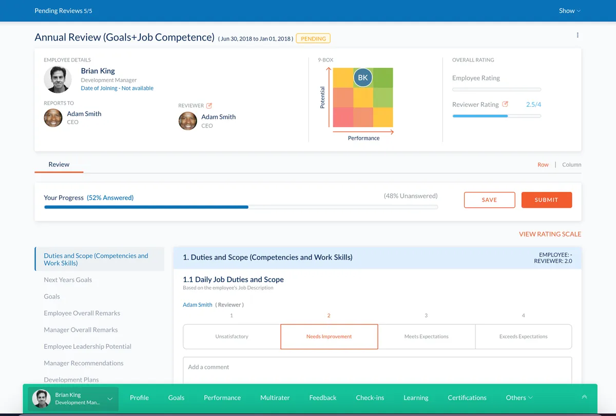 Engagedly : test de l'interface de ce logiciel d'engagement collaborateur pour entreprise
