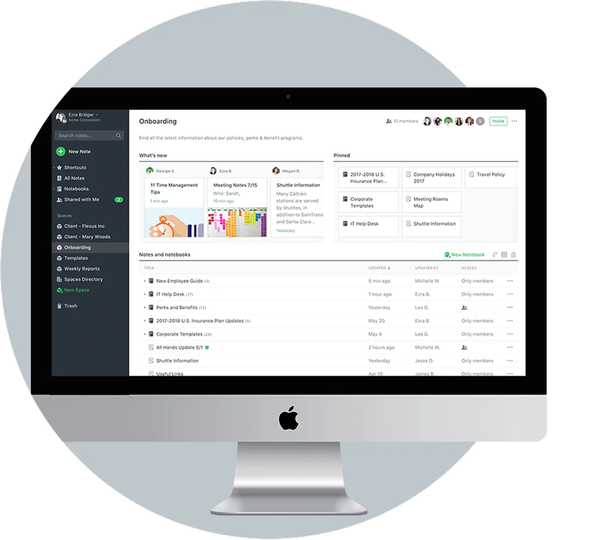 Evernote : test de l'interface de ce logiciel de prise de notes pour entreprise