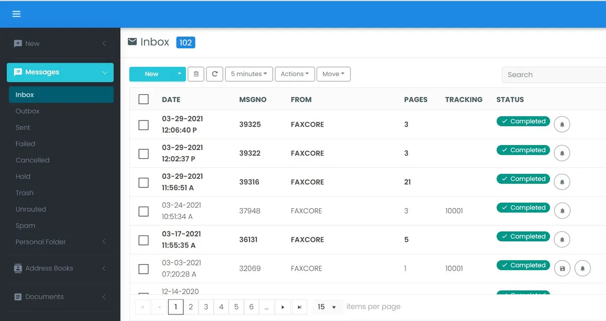 FaxCore : test de l'interface de ce logiciel de fax pour entreprise