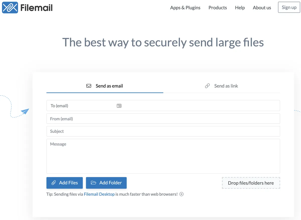 Filemail : test de l'interface de ce logiciel de transfert de fichiers pour entreprise Filemail : test de l'interface de ce logiciel de transfert de fichiers pour entreprise