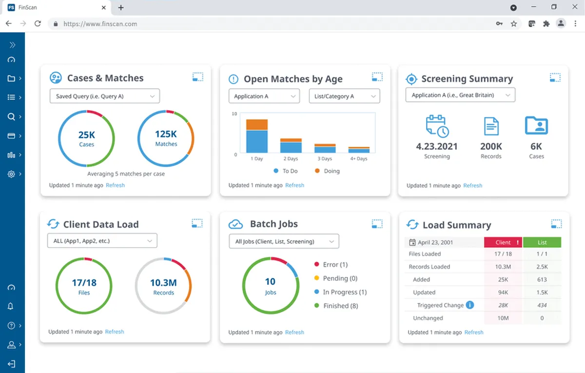FinScan : test de l'interface de ce logiciel anti-blanchiment d'argent pour entreprise FinScan : test de l'interface de ce logiciel anti-blanchiment d'argent pour entreprise