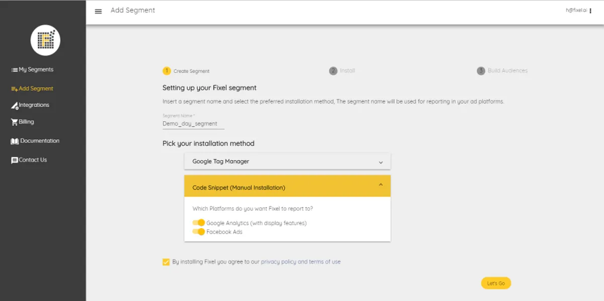 Fixel : test de l'interface de ce logiciel de retargeting pour entreprise Fixel : test de l'interface de ce logiciel de retargeting pour entreprise