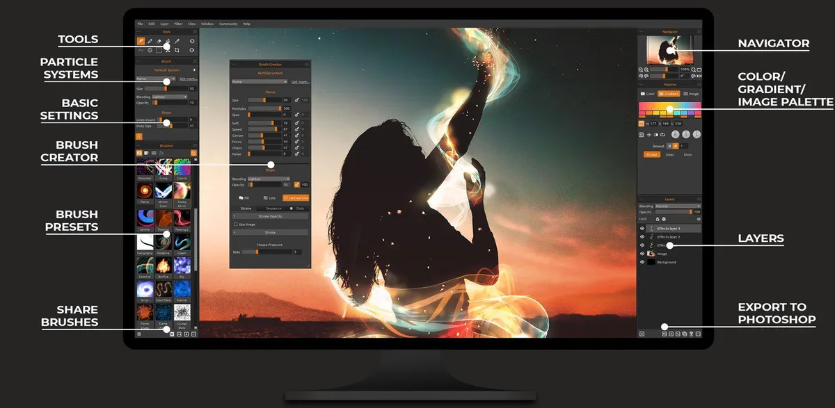 Flame Painter : test de l'interface de ce logiciel VFX pour entreprise Flame Painter : test de l'interface de ce logiciel VFX pour entreprise