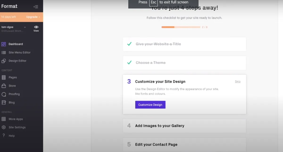 Format : test de l'interface de ce logiciel de gestion de photos pour entreprise