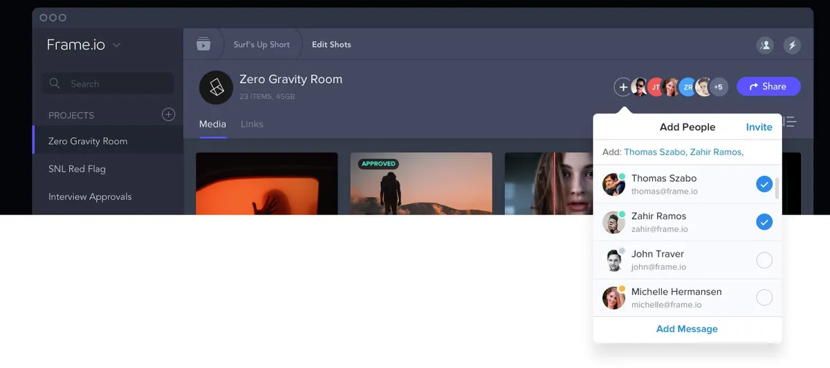Frame.io : test de l'interface de ce logiciel de gestion vidéo pour entreprise Frame.io : test de l'interface de ce logiciel de gestion vidéo pour entreprise