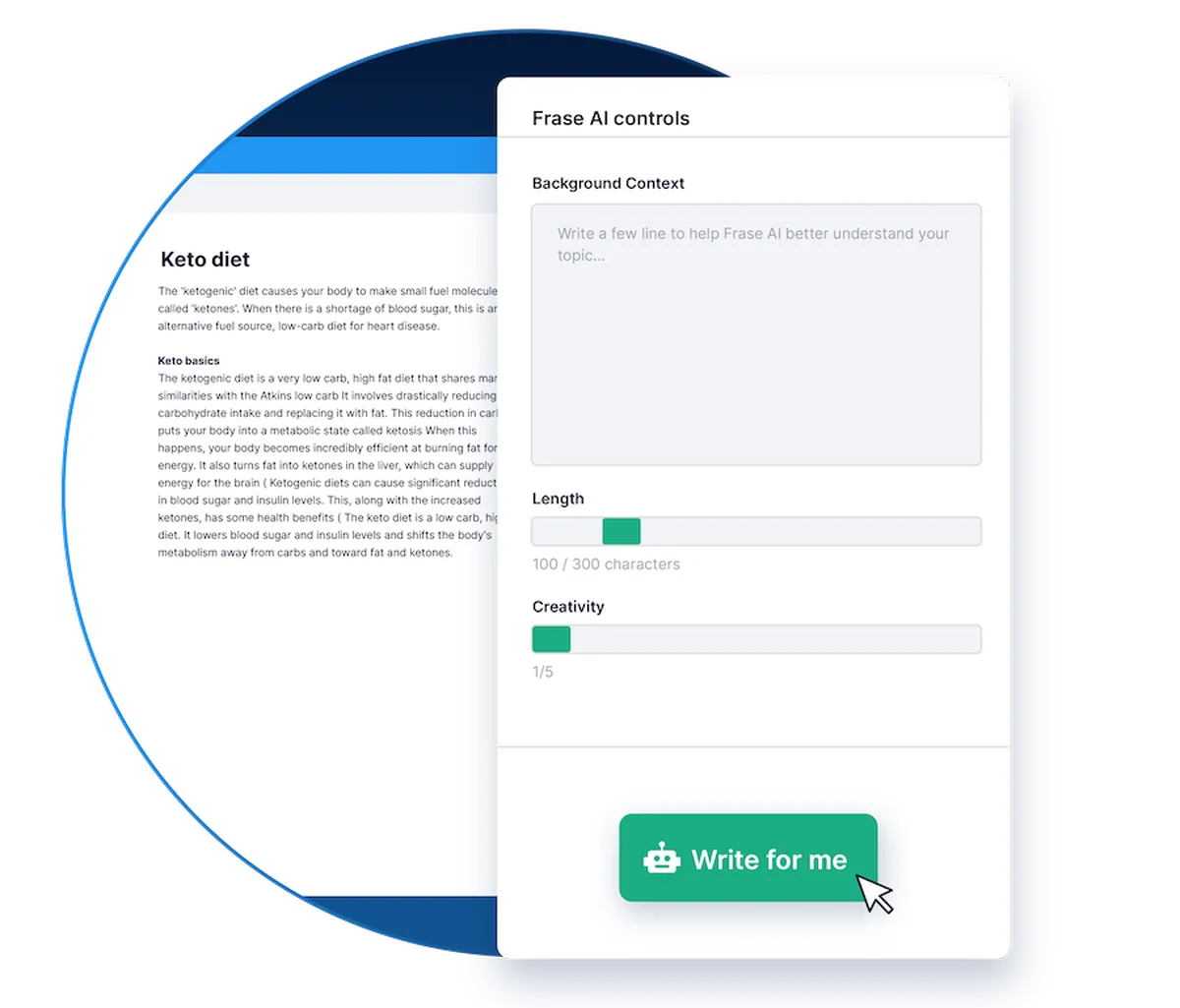 Frase : test de l'interface de ce logiciel de recherche de mots clés pour entreprise