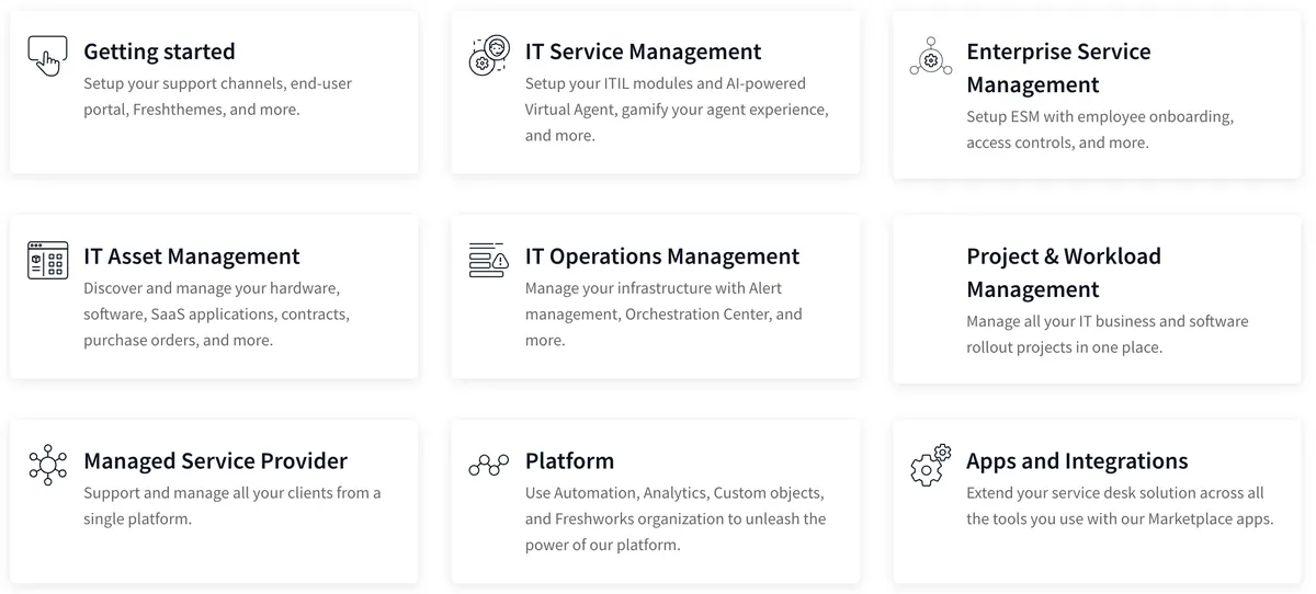 Freshservices : Avantages Freshservices : Avantages