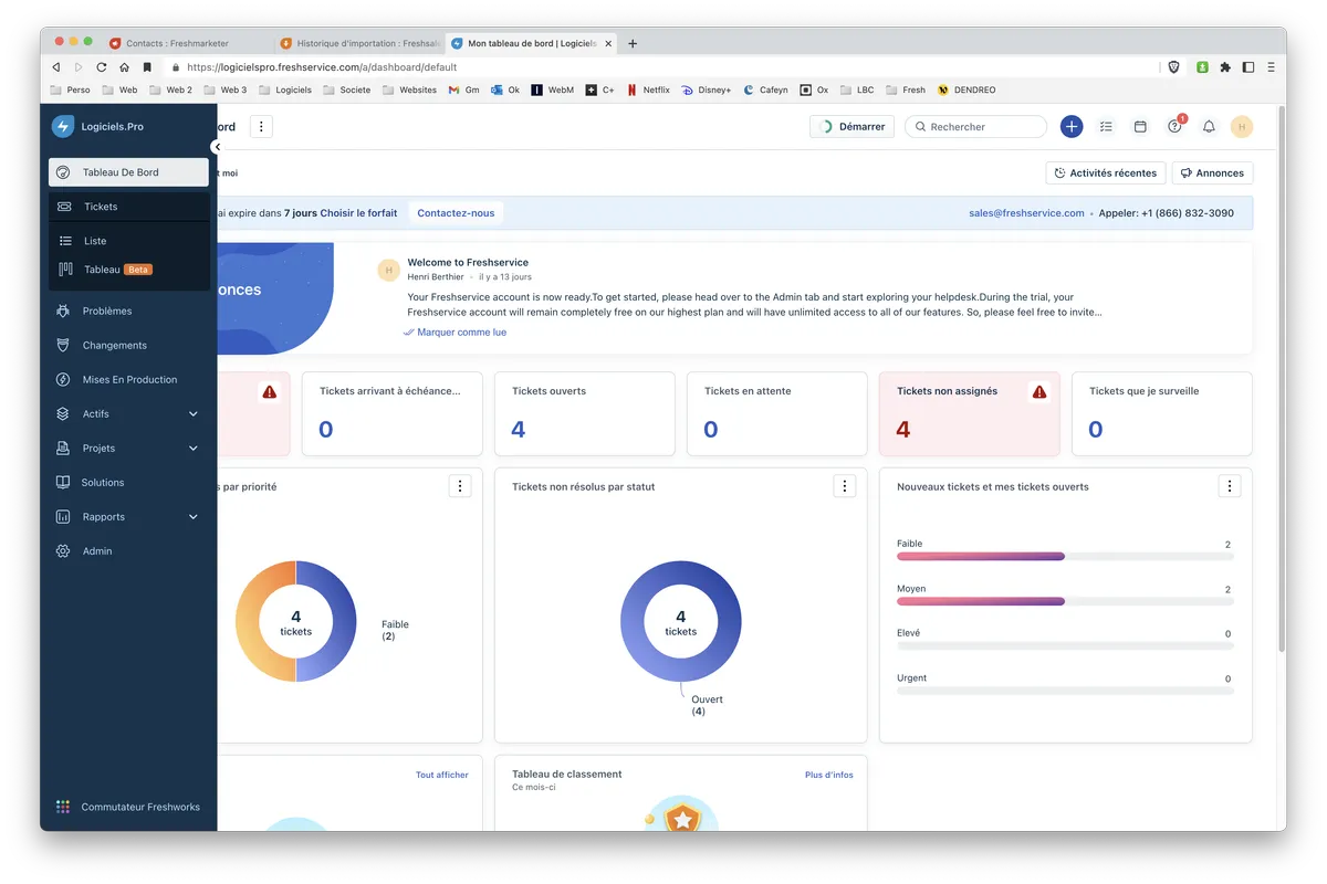 Freshservice : fonctionnalité logiciel ITSM Freshservice : fonctionnalité logiciel ITSM
