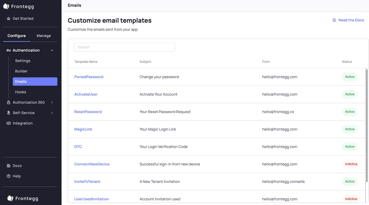 Frontegg : test de l'interface de ce logiciel de gestion des identités et des accès pour entreprise