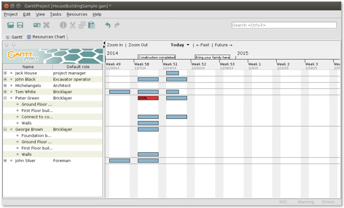 GanttProject : test de l'interface de ce logiciel de diagramme de Gantt pour entreprise GanttProject : test de l'interface de ce logiciel de diagramme de Gantt pour entreprise