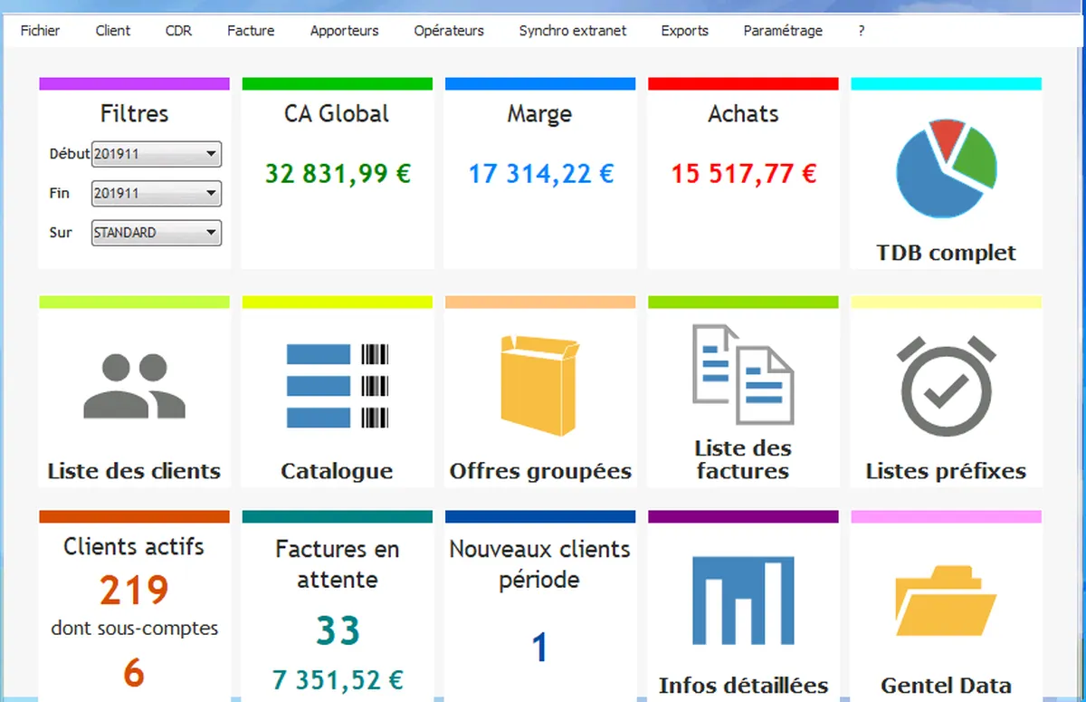 Gentel : test de l'interface de ce logiciel pour les télécoms pour entreprise Gentel : test de l'interface de ce logiciel pour les télécoms pour entreprise