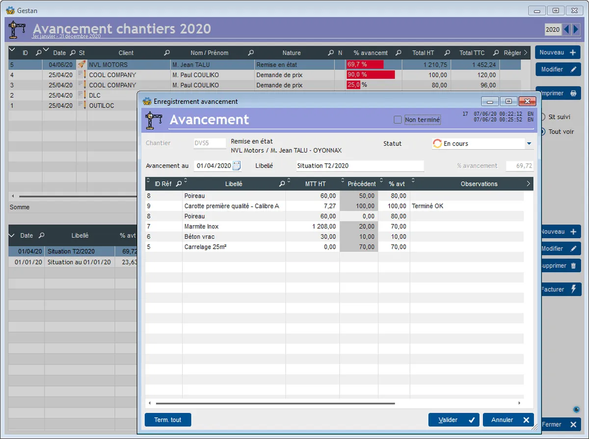 Gestan : test de l'interface de ce logiciel de gestion des opérations pour entreprise Gestan : test de l'interface de ce logiciel de gestion des opérations pour entreprise