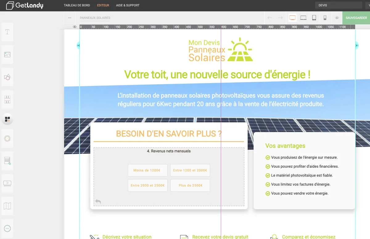 Getlandy : test de l'interface de ce logiciel de landing pages pour entreprise Getlandy : test de l'interface de ce logiciel de landing pages pour entreprise
