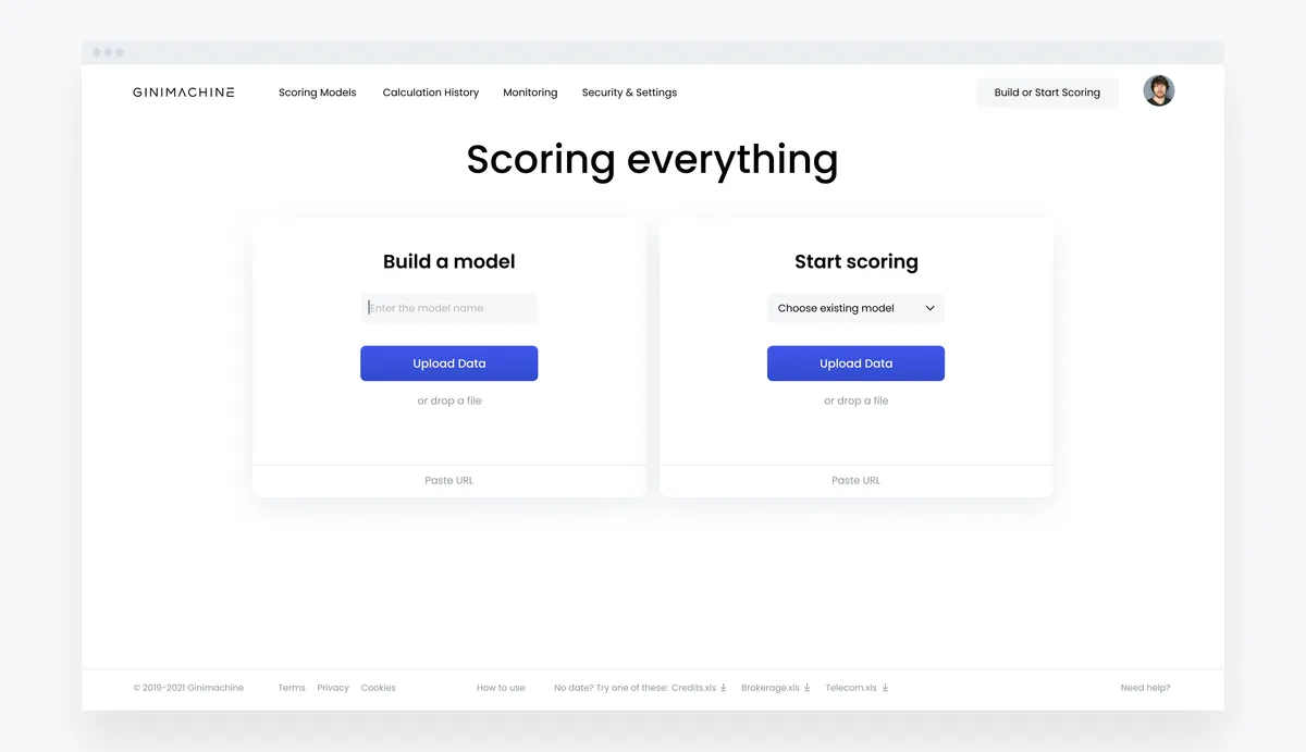 GiniMachine : test de l'interface de ce logiciel de gestion des risques financiers pour entreprise GiniMachine : test de l'interface de ce logiciel de gestion des risques financiers pour entreprise