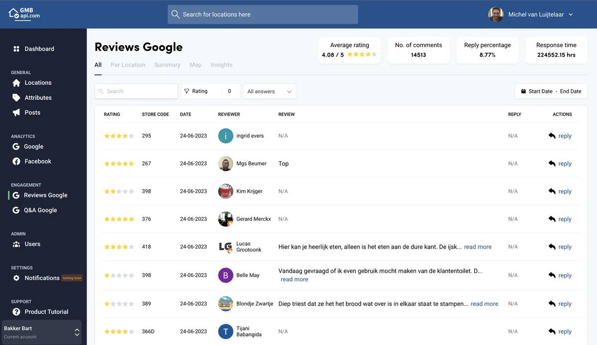 GMBapi : test de l'interface de ce logiciel de référencement local pour entreprise GMBapi : test de l'interface de ce logiciel de référencement local pour entreprise