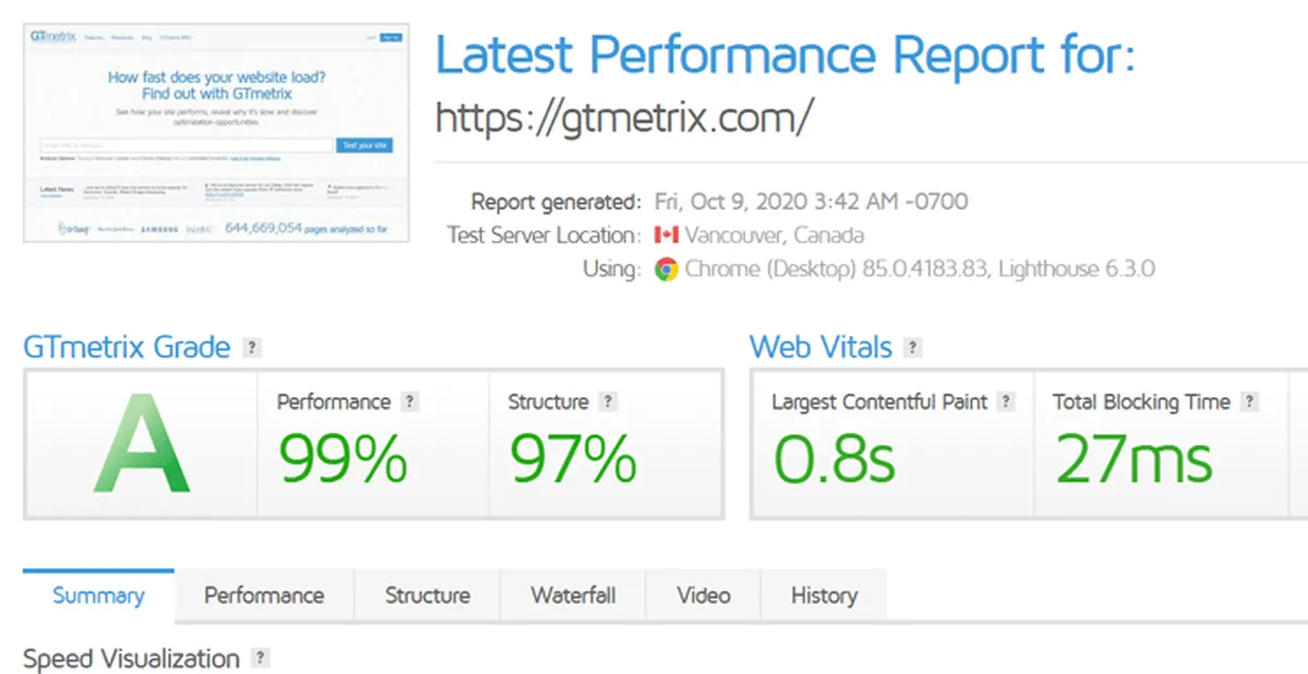 Gtmetrix : test de l'interface de ce logiciel web analytics pour entreprise Gtmetrix : test de l'interface de ce logiciel web analytics pour entreprise