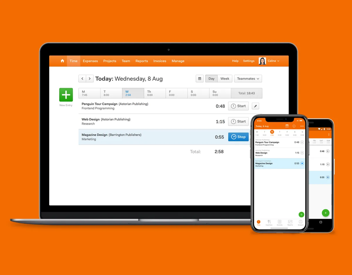 Harvest : test de l'interface de ce logiciel de gestion des temps et activités pour entreprise