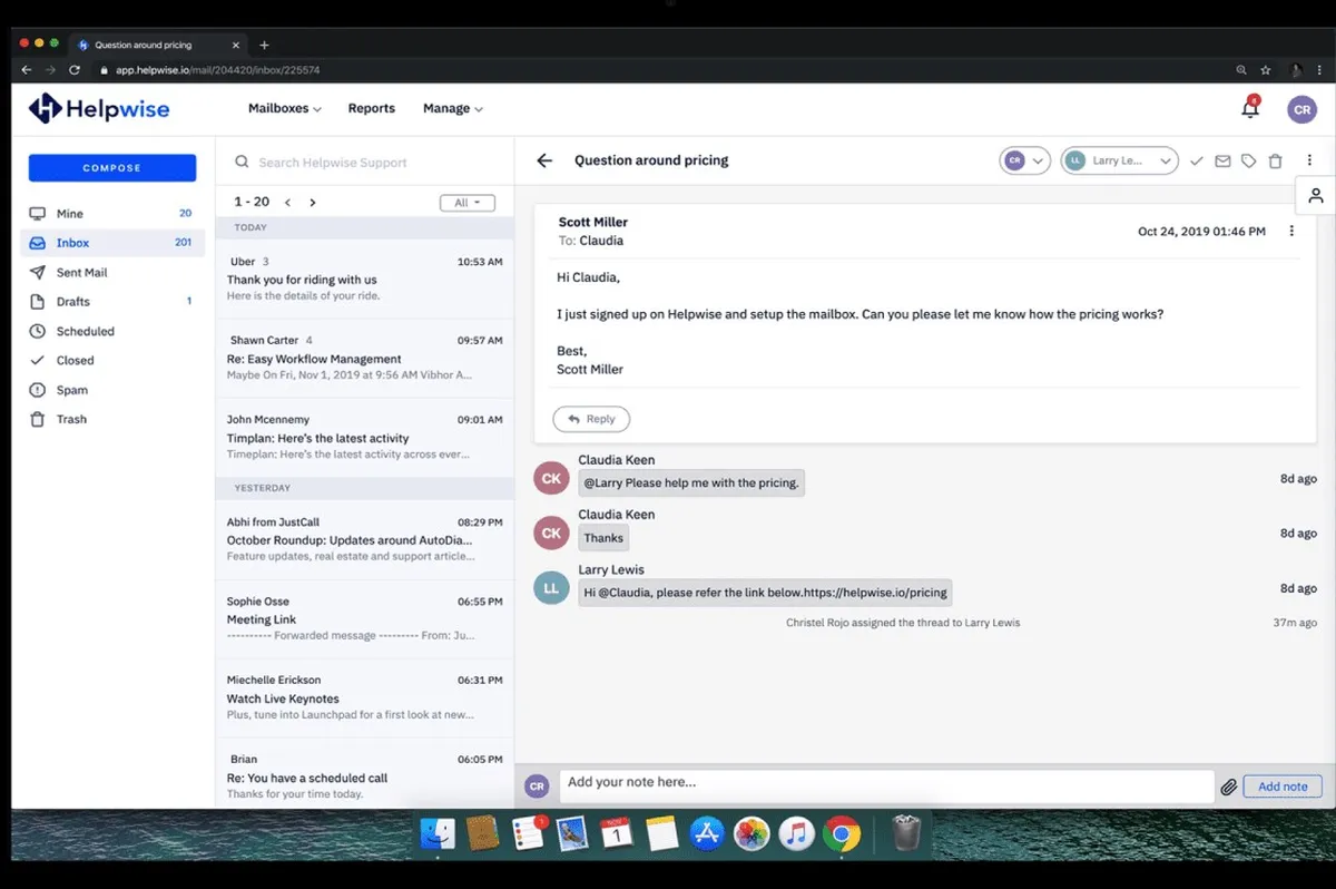 Helpwise : test de l'interface de ce logiciel d'engagement client pour entreprise Helpwise : test de l'interface de ce logiciel d'engagement client pour entreprise