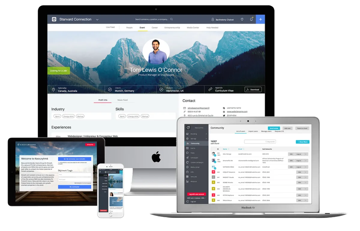 Hivebrite : test de l'interface de ce logiciel de community management pour entreprise