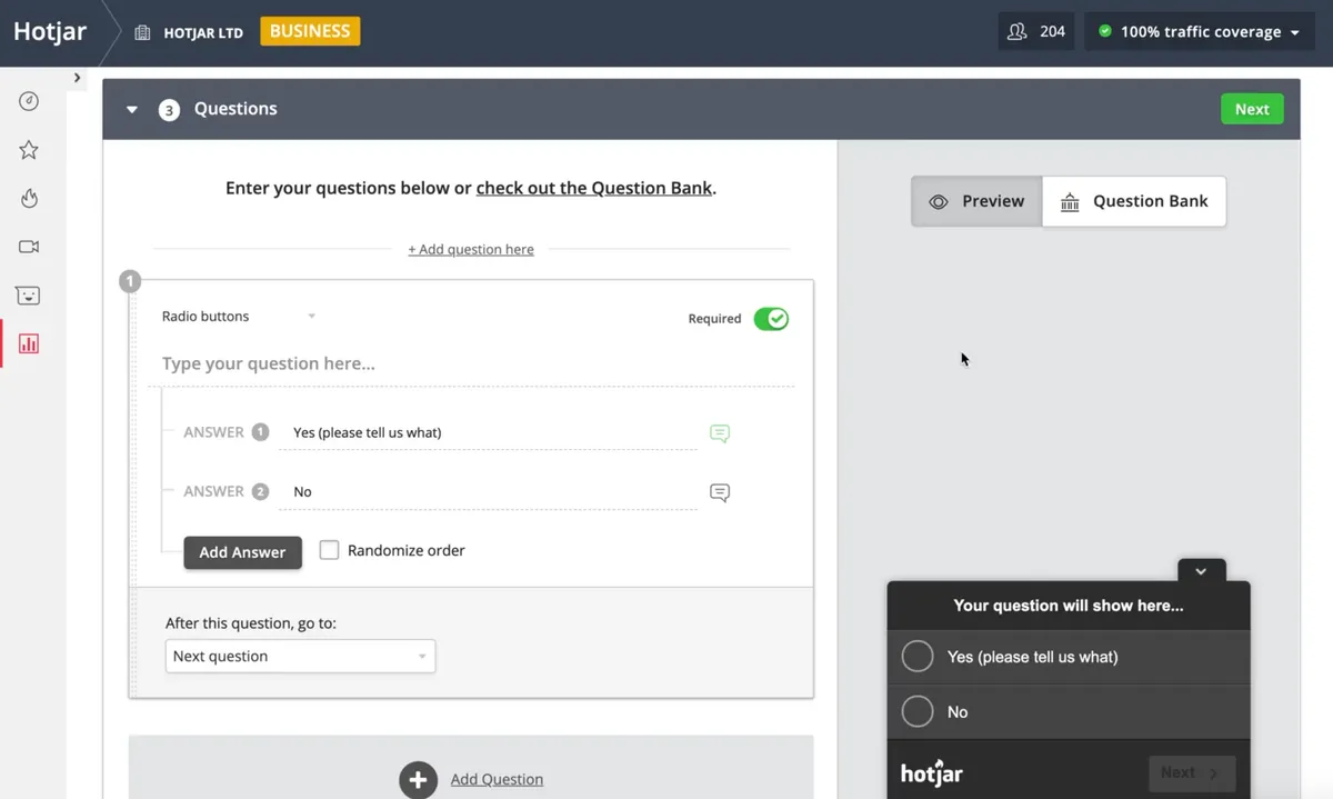 Hotjar : test de l'interface de ce logiciel de heatmap / eye tracking pour entreprise Hotjar : test de l'interface de ce logiciel de heatmap / eye tracking pour entreprise