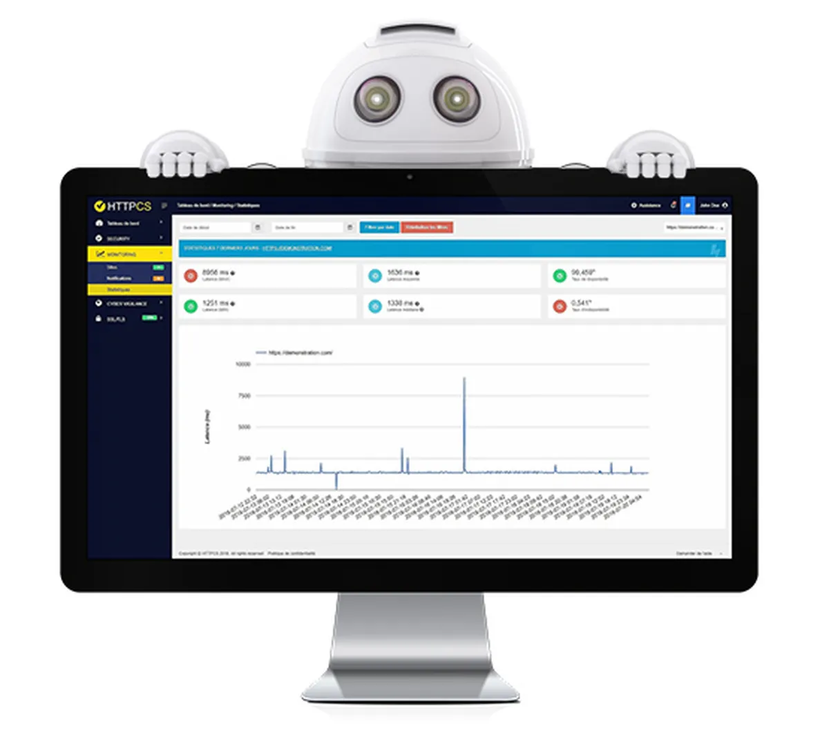 HTTPCS Monitoring : test de l'interface de ce logiciel de monitoring de site web pour entreprise HTTPCS Monitoring : test de l'interface de ce logiciel de monitoring de site web pour entreprise
