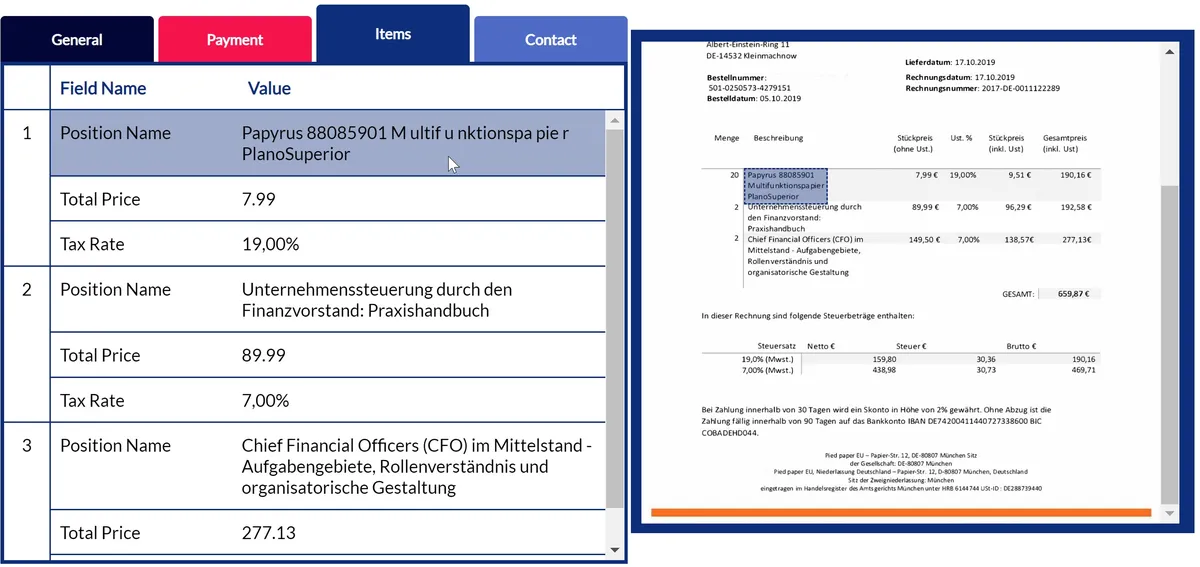 Hypatos : test de l'interface de ce logiciel d'automatisation pour entreprise